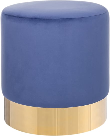 SOPHIA - Poef - Marineblauw - 39 cm - Fluweel
