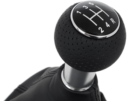 M Modecar - Versnellingspookknop Audi A4 - Zwart - Met Balg - Chromen Ring