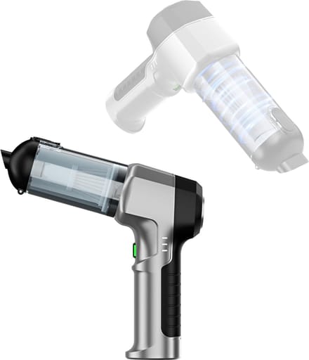 CLVP® Kruimeldief Draadloos - Auto Stofzuiger - Handstofzuiger - Grijs