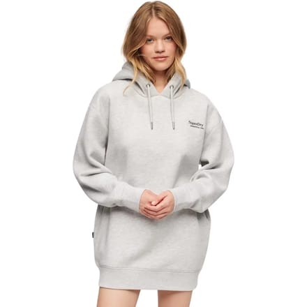 Superdry - Essential sweatjurk met capuchon - Dames - Jurken