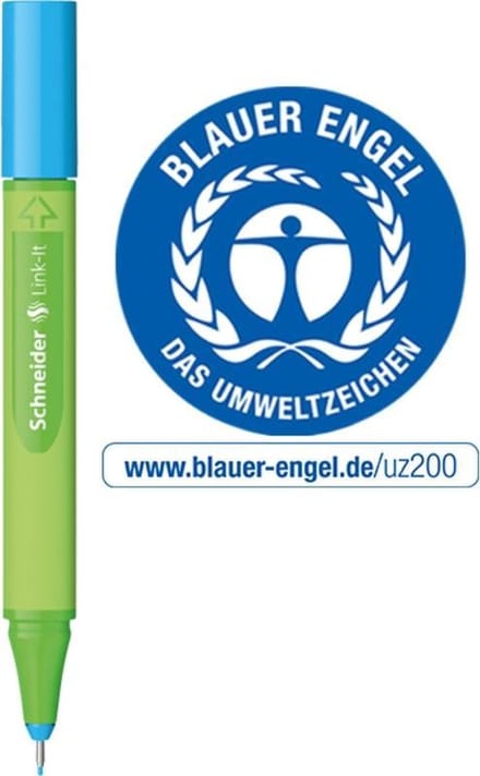 Schneider fineliner - Link-it - lijnbreedte 0,4mm - mineral-blue - S-191210