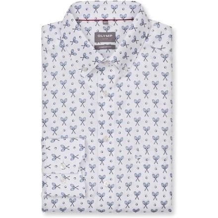OLYMP Luxor Overhemd, Comfort Fit, Button-down, Wit