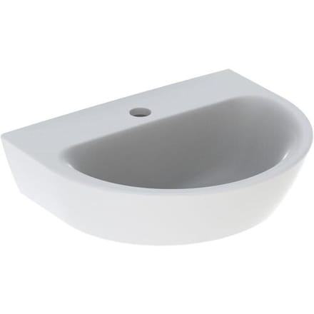 Geberit Renova hand wash basin 45 x 36 cm with tap hole without overflow 500.494.01.1