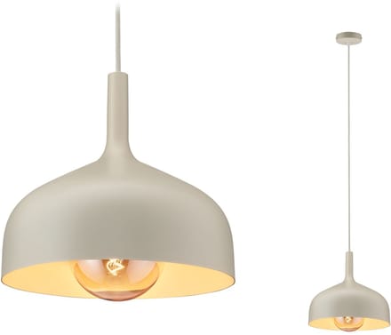 Hanglamp Embla II E27 Crème Metaal, Metaal