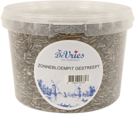 De Vries Zonnebloempit Gestreept