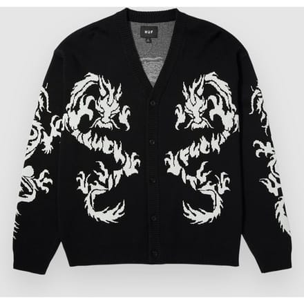 HUF Twin Dragon Vest zwart