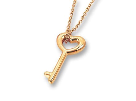 Amanto Ketting Efi Rosé - 316L Staal - Sleutel - 23x11mm - 45cm