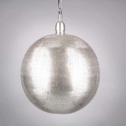Safaary - Oosterse Hanglamp Dalal Nikkel Goud Ø 40 x 50cm