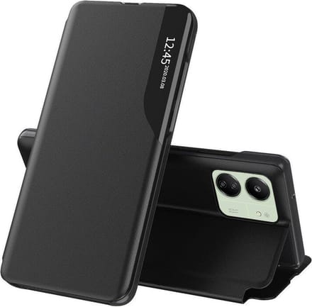 Hoesje geschikt voor Xiaomi Redmi 13C 4G/5G / Xiaomi Poco C65 - Techsuit eFold Book Case - Zwart