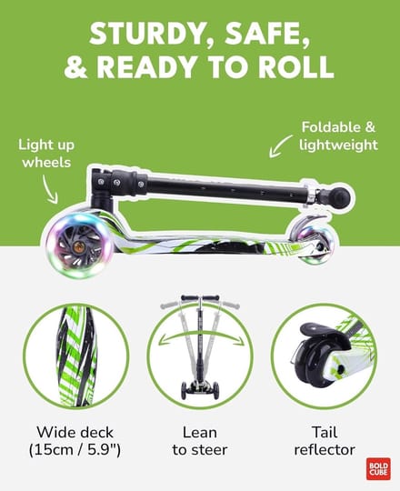 BOLDCUBE Big driewielstep - Swift Green