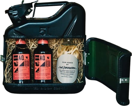 Jerrycan Whiskey Bar 5L - Zwart - Whiskey flessen - Exclusief drank - Cadeau