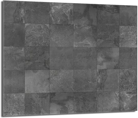 TMK ArtDeko - Glazen Beschermplaat - 60x52 cm - Grijs - Veilig