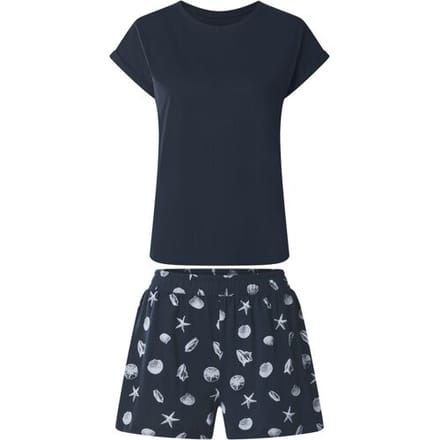 ESMARA Korte dames pyjama (Marineblauw, XS (32/34))
