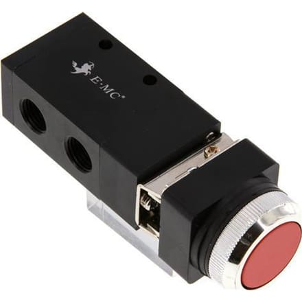 3/2 G1/4'' Universeel Knopbediend Ventiel Rood 0-8bar/0-112psi E.MC