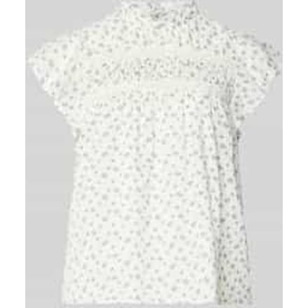 ONLY - ONLKATTI S/S DOBBY TOP WVN NOOS - Dames - Wit Top