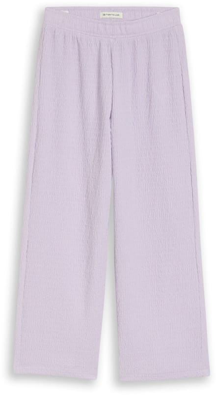 Tom Tailor - Wide leg broek met structuur - Maat 98 - cool lilac