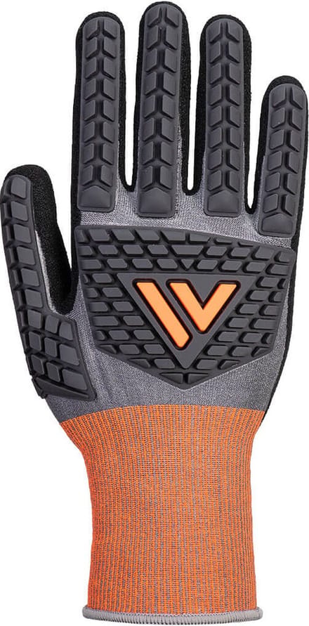 Portwest CT Cut D18 Nitril impact handschoen - Grijs/zwart - L