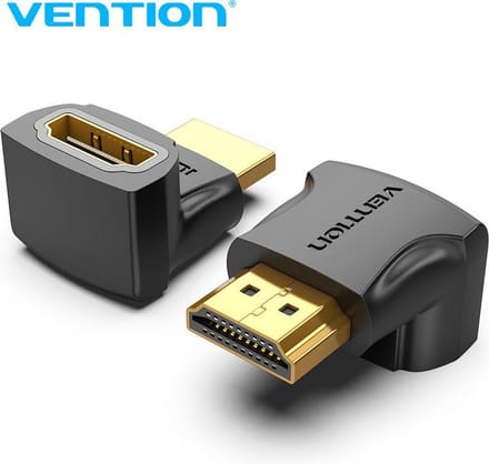Vention Video Adapter Hoekig, HDMI - HDMI, 4K, Zwart AINB0