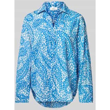 Relaxed fit overhemdblouse van puur katoen
