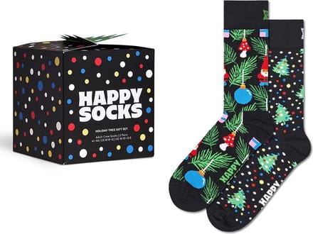 Happy Socks unisex giftbox 2P sokken holiday tree multi