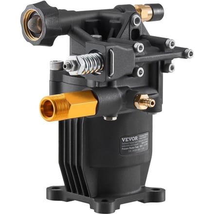 Pompe de nettoyeur haute pression Arbre de 3/4  Horizontale 3500 PSI 2,5 GPM avec 5 Buse