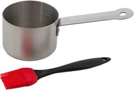 Barbecook RVS Sauspan met Borstel