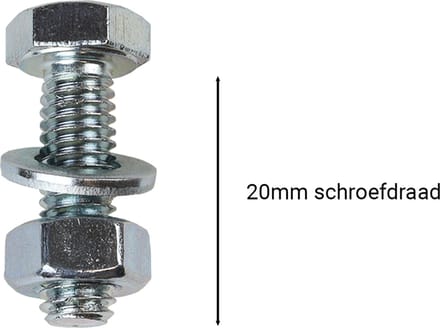 Tapbouten Verzinkt M6 x 20 mm | 200 stuks