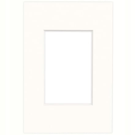 Mat 10x15 cm (voor foto's 6x9 cm) - Sneeuwwit