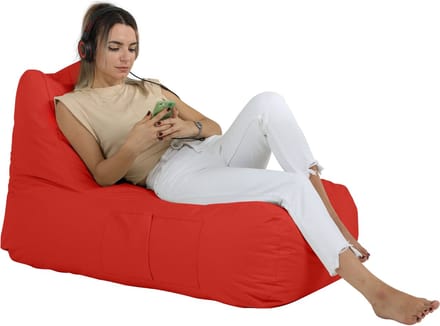 Xoft Living - Zitzak Lounge - Rood - Volwassenen & Kinderen