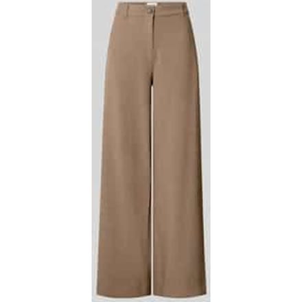 Wide leg broek met viscosegehalte model 'Darina'