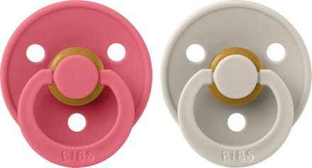 Bibs - Fopspenen - Maat 2 - Coral & Sand - 6-18 mnd - 2 stuks