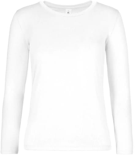 Dames-T-shirt met lange mouwen B&C E190