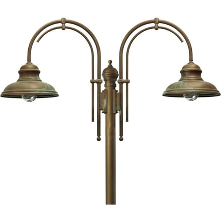 Moretti Luce Mastlamp Luca, 2-lamps met dubbele boog