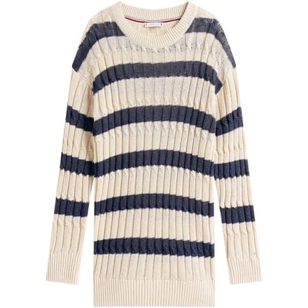 Trui Tommy Hilfiger LINEN CABLE LS C-NK WW0WW44481