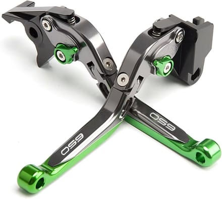 Motorfiets Hendels - Rem en Koppeling - Motor Rijden - Verstelbaar Uittrekbaar - 16-19 cm - Groen