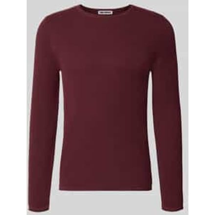 slim fit pullover van puur katoen