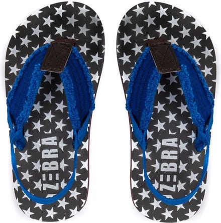 Zebra Boys slipper Stars 23/24 met bandje