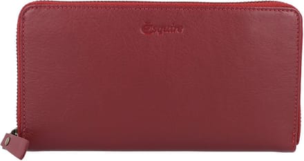Esquire Peru Portemonnee RFID Leer 19 cm - Dames - Horizontaal - rot