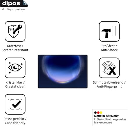dipos – 2x Pantserfolie geschikt voor Huawei MatePad Pro Max | 9H Screenprotector