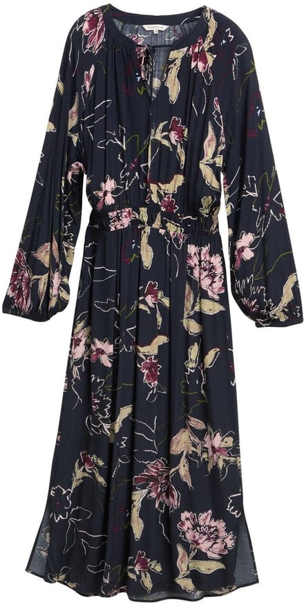 Tom Tailor - Maxi-jurk met bloemenpatroon - Maat 34 - big flower design