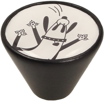 Gamet - Meubelknop - Houtdecor - Zwart Mat - Pies 2
