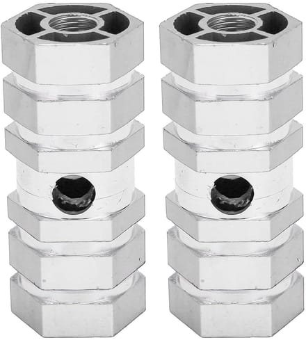 Fietssteunen - Fietsaccessoires - Mountainbiken - Antislip ontwerp - 2 stuks - Zilver