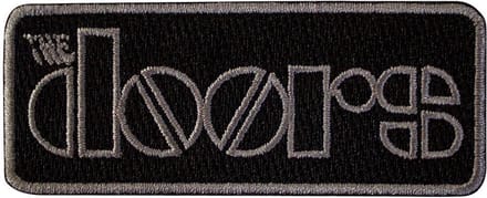 The Doors - Bordered Logo Patch - Zwart