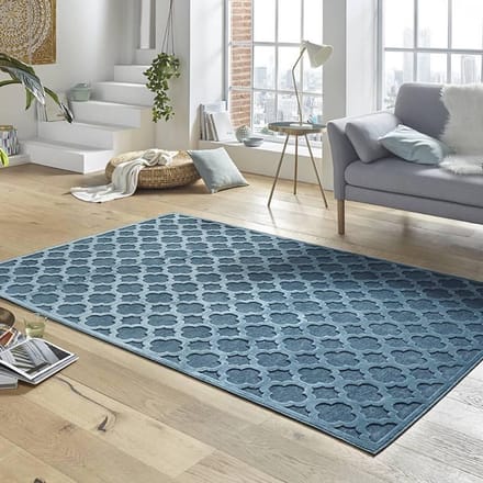 Modern vloerkleed Bryon - blauw 160x230