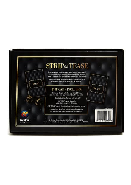 Adult Games - Strip or Tease - Sexy Dice Card Game