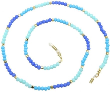 She Life Style - Zonnebrilkoord - Blauwe kralen