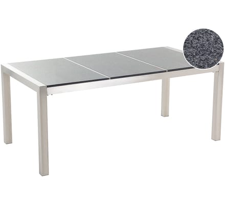 GROSSETO - Tuintafel - Donkergrijs - 90 x 180 cm - Graniet