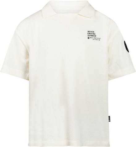 No Way Monday - Polo - T-shirt - Loose Fit - Off White - Maat 152
