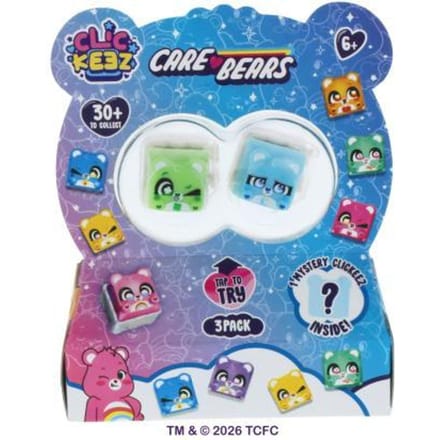 Goliath Clickeez Care Bears 3-pack Poppetjes en figuren Fidget artikelen