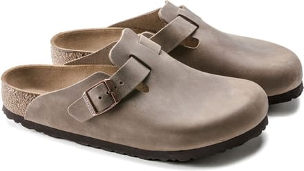 Birkenstock Boston Vetleer Bruin Normaal Voetbed Heren Slipper - Maat 50